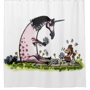 Go Unicorn Shower Curtain