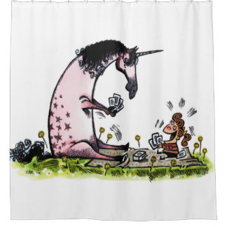 Go Unicorn Shower Curtain