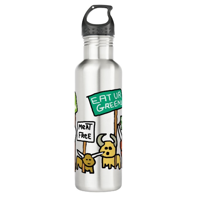 Go Vegan 710 Ml Water Bottle (Front)