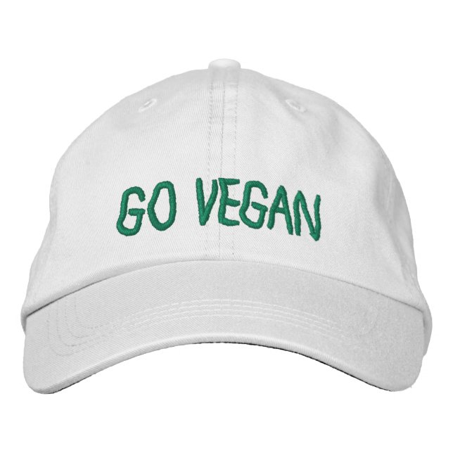 Go Vegan - Baseball Cap (Front)