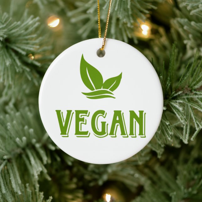 Go Vegan Ceramic Tree Decoration (Tree)