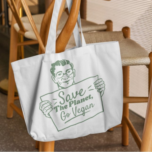 Go Vegan Ecology Tote Bag (Creator Uploaded)