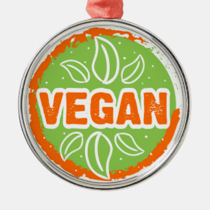 Go Vegan Metal Tree Decoration