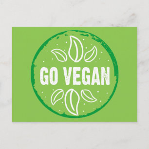 Go Vegan Postcard