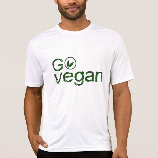 Go Vegan Sport-Tek T-Shirt (Front)