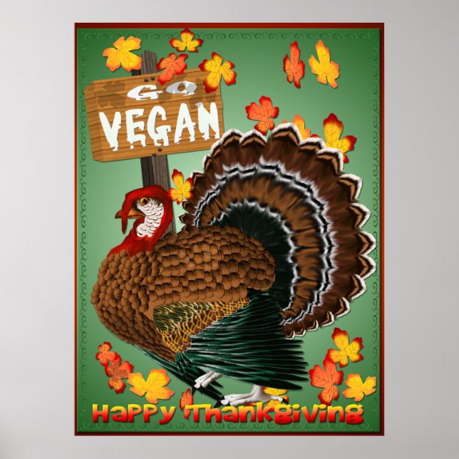 Go Vegan-Thanksgiving Poster (Front)