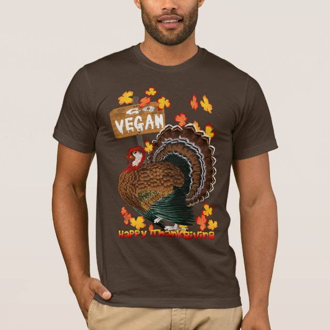 Go Vegan! Thanksgiving Shirts (Front)