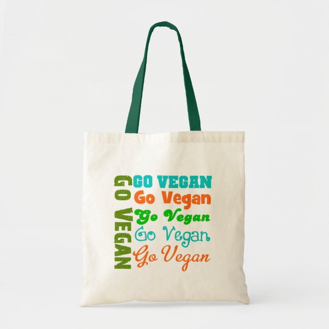 Go VEGAN Tote Bag (Front)