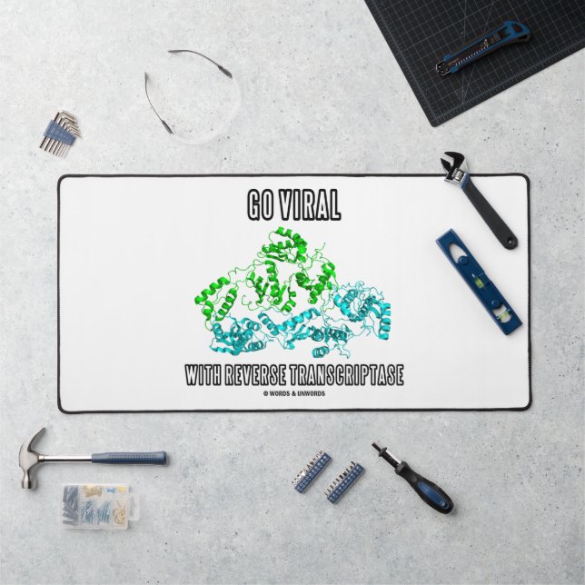 Go Viral With Reverse Transcriptase Advice Desk Mat (Workstation)