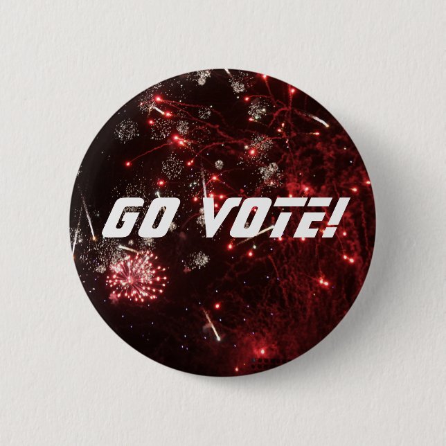 Go Vote! Button (Front)