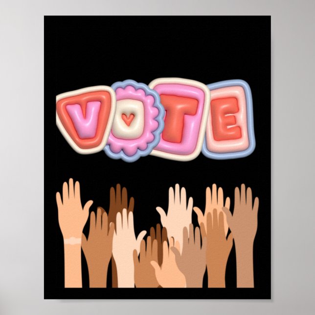 Go Vote Sticker  Poster (Front)