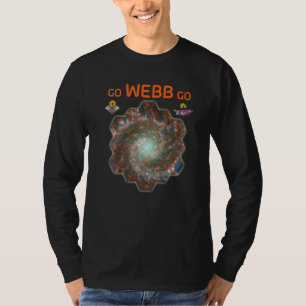 GO WEBB GO Webb Space Telescope Phantom Galaxy M74 T-Shirt