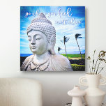 Go Where You Feel Most Alive Hawaii Buddha Photo Canvas Print<br><div class="desc">“Go where you feel most alive.” Every time I visit the Big Island, I need to go to this Buddha. Something about the beauty of the ocean, the peaceful face, and the solitude of its placement makes me feel calm, serene, & happy. I hope you will, too. You can easily...</div>