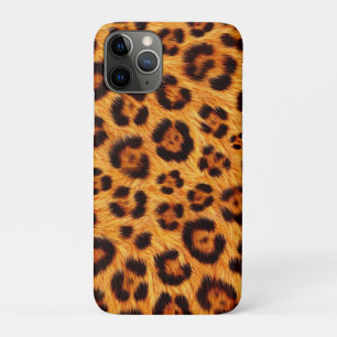 Go Wild Leopard Print Gold Orange Amber Fur Look Case-Mate iPhone Case