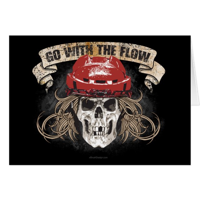 Go with the Flow (Hockey Hair) Red (Front Horizontal)