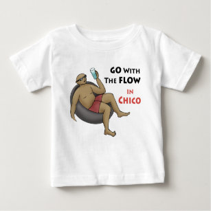 Go with the Flow in Chico Baby T-Shirt