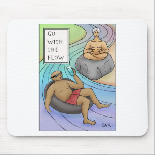 Go With The Flow Mouse Pad