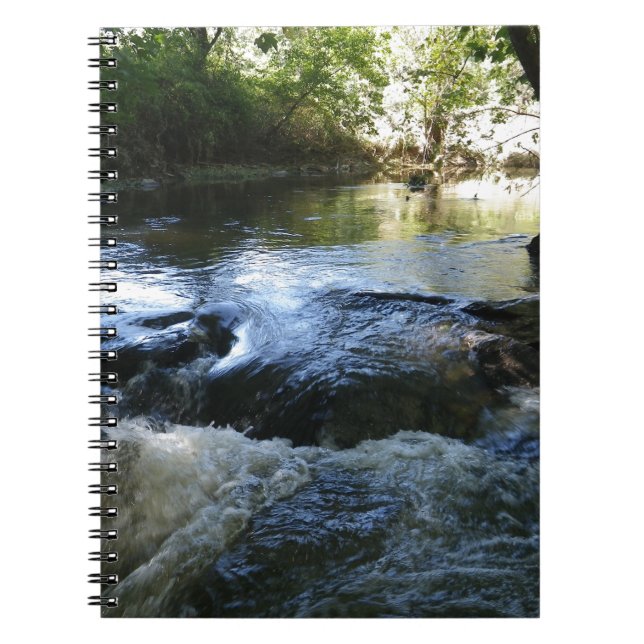 Go With The Flow Spiral Notebook (Front)