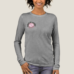 "Go with the Pink" Ladies Long Sleeve Tri-Blend Shirt