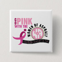 "Go with the Pink" Pin Button