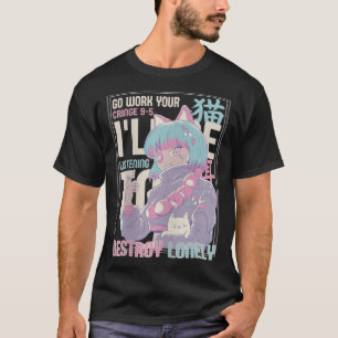 Go Work Your Cringe 9 5 I'll Be Listening To Lonel T-Shirt