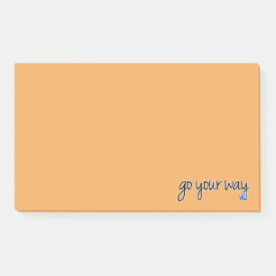 go your way post-it notes