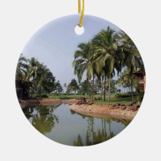 Goa India Ceramic Tree Decoration (Front)