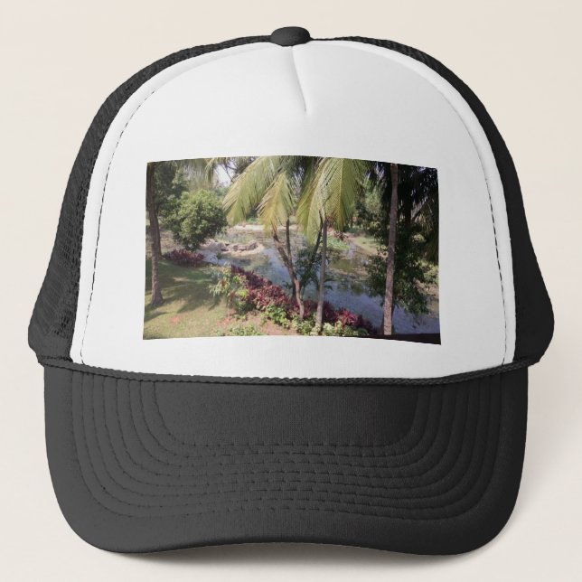 Goa India Garden Trucker Hat (Front)