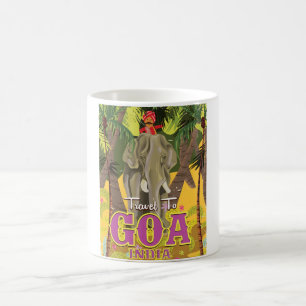 Goa India vintage travel poster Coffee Mug