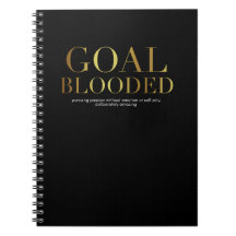 Goal Blooded Notebook