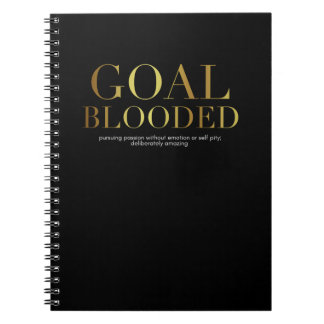 Goal Blooded Notebook