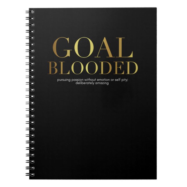 Goal Blooded Notebook (Front)