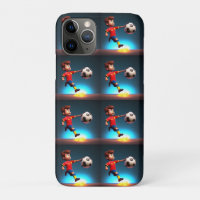 "Goal Bound: The Animated Boy's Perfect Kick"