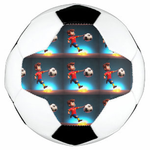 "Goal Bound: The Animated Boy's Perfect Kick" Soccer Ball