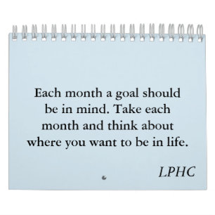 Goal Calendar