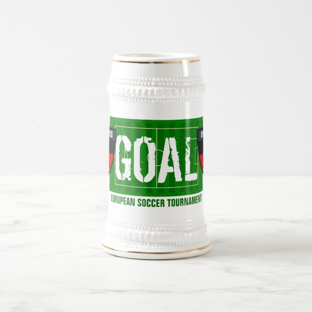 Goal Deutschland Germany European Soccer Beer Mug (Center)