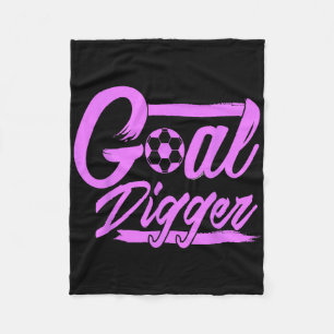Goal Digger Hustle Mindset Soccer Byll Strategy Wi Fleece Blanket