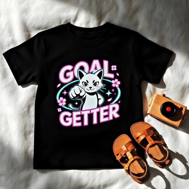 Goal Getter Fierce Cat Lover Gift T-Shirt (Creator Uploaded)