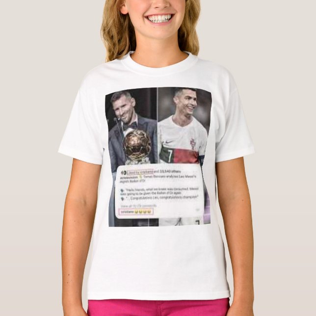 : "Goal-Getter Tees: Kick it with Ronaldo!" T-Shirt (Front)