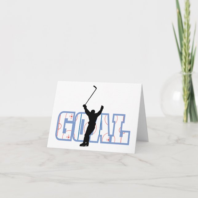 Goal - Ice Hockey Score - Sports Gifts Card (Front)