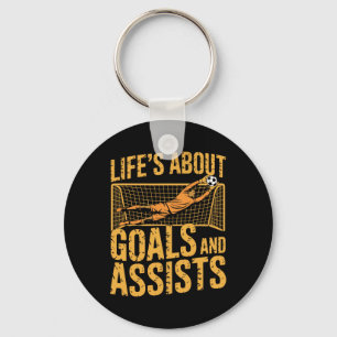 Goal Keeper And Goal Keeper, Life About Goals And  Key Ring
