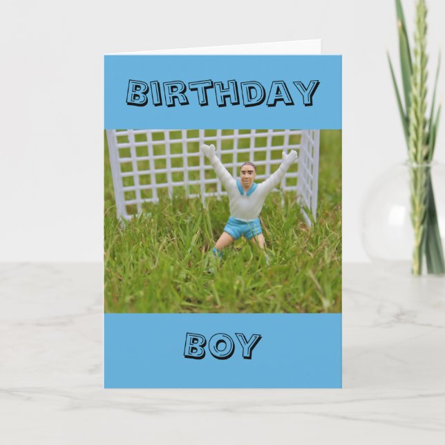 Goal Keeper Birthday Boy Card (Front)