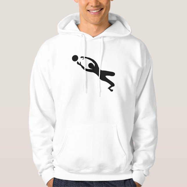 Goal Keeper - Black Hoodie (Front)