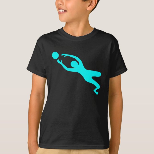 Goal Keeper - Cyan T-Shirt (Front)