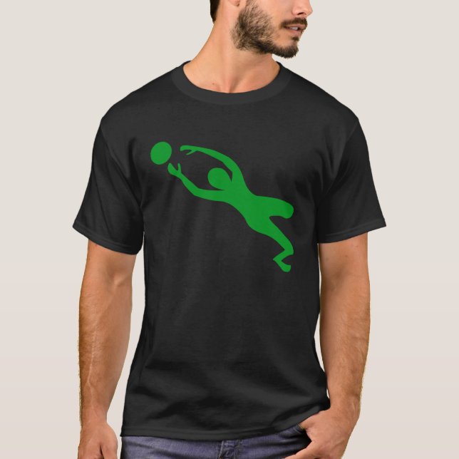 Goal Keeper - Grass Green T-Shirt (Front)