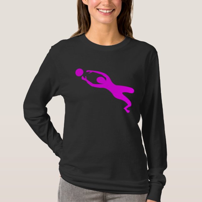 Goal Keeper - Magenta T-Shirt (Front)