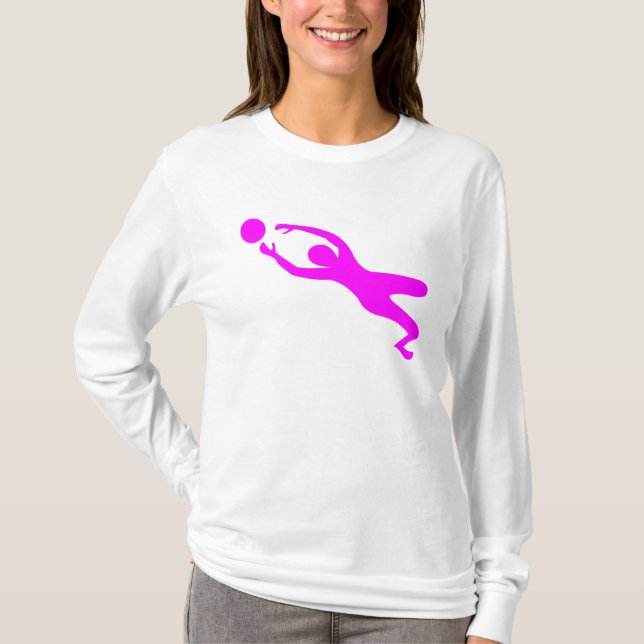 Goal Keeper - Magenta T-Shirt (Front)