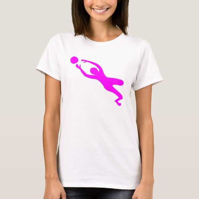 Goal Keeper - Magenta T-Shirt (Front)