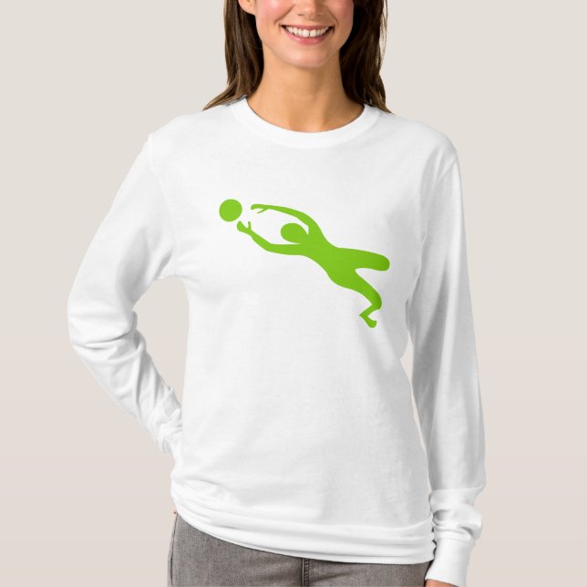 Goal Keeper - Martian Green T-Shirt (Front)