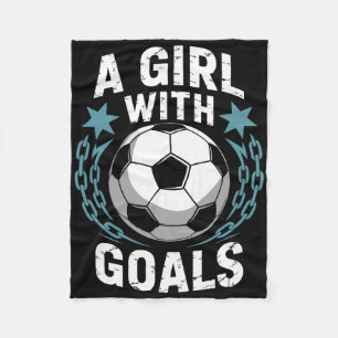 Goal Keeper Quotes For Soccer Lover Player And Goa Fleece Blanket